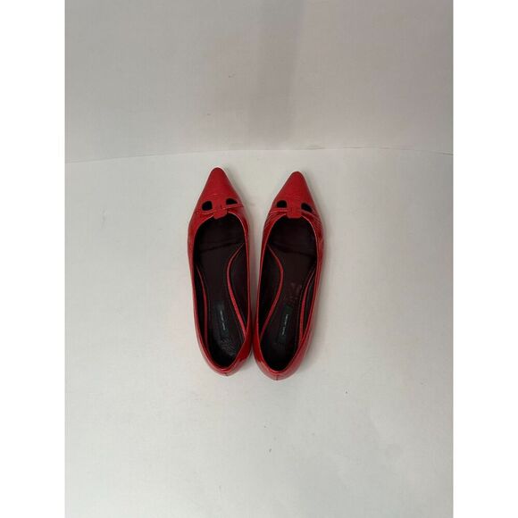 Marc Jacobs Red Pointed Toe Flats - Picture 6 of 8